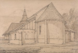 East End of the Abbey Church of St. Paul at Rouen, Normandy by John Sell Cotman
